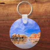 Praia da rocha Portugal Sleutelhanger (Voorkant)
