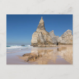 Praia da Ursa strandrotsen in Portugal cadeau Post Feestdagenkaart