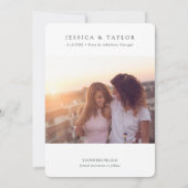 Praia de Albufeira Portugal Foto Save the Date Kaart (Achterkant)