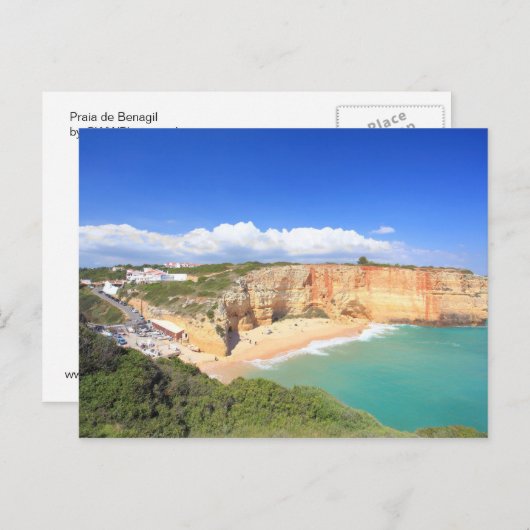 Praia de Benagil Briefkaart (Voorkant / Achterkant)