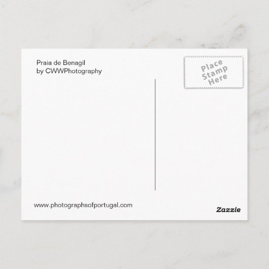 Praia de Benagil Briefkaart (Achterkant)