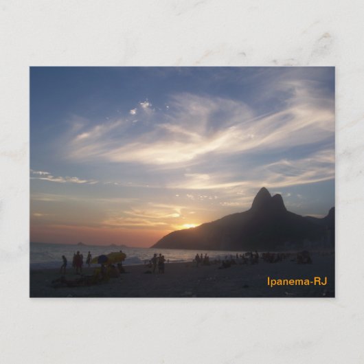 Praia de Ipanema Briefkaart (Voorkant)