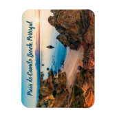 Praia do Camilo Beach Portugal gestileerd Magneet (Verticaal)