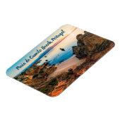 Praia do Camilo Beach Portugal gestileerd Magneet (Linkerzijde)