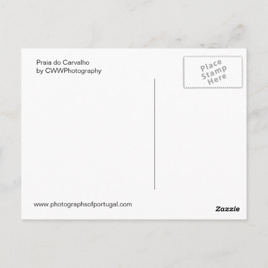 Praia do Carvalho Briefkaart (Achterkant)