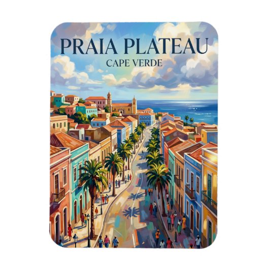 Praia Plateau Kaapverdië Magneet (Verticaal)