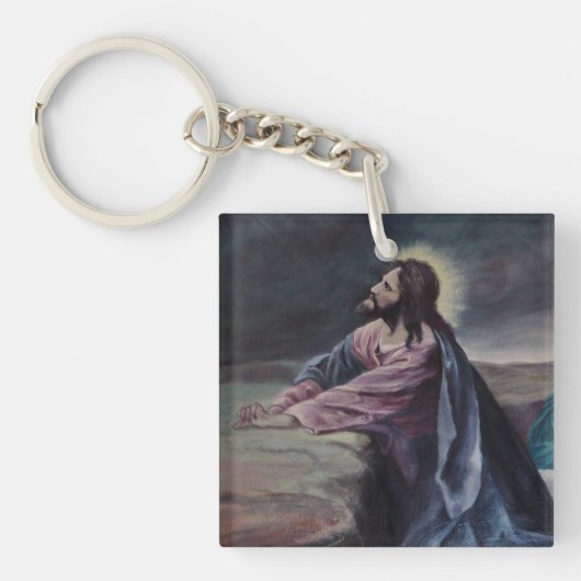 Praiën in Gethsemane Sleutelhanger (voorkant)