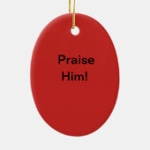 Praiende handen, geprezen versiering keramisch ornament (Achterkant)