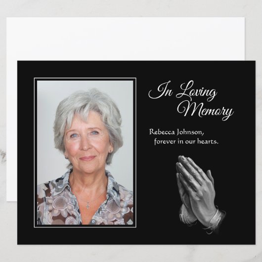 Praiende handen in liefdevolle foto's (Voorkant / Achterkant)