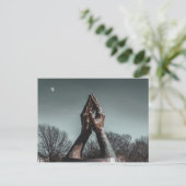 Praiende handen (Tulsa, OK) Briefkaart (Staand voorkant)