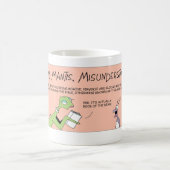 Praiende mantis en goed boek koffiemok (Center)