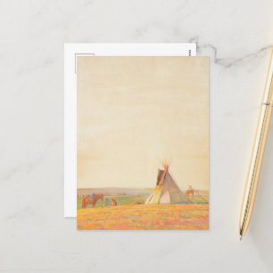 Prairie Avond door Maynard Dixon Feestdagenkaart