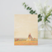 Prairie Avond door Maynard Dixon Feestdagenkaart (Staand voorkant)