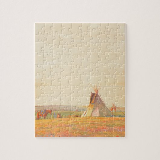 Prairie Avond door Maynard Dixon Legpuzzel (Verticaal)