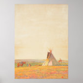 Prairie Avond door Maynard Dixon Poster (Voorkant)