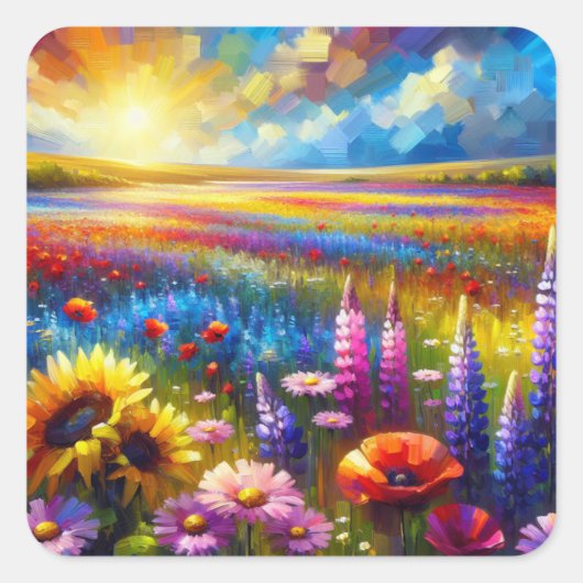 PRAIRIE BLAST VIERKANTE STICKER (Voorkant)