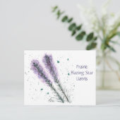 Prairie Blazing Star Briefkaart (Staand voorkant)