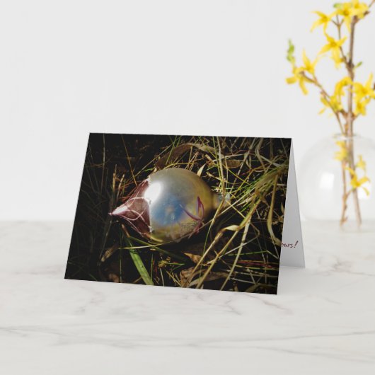 "Prairie Cheer" kerstkaart Kaart (Gele Bloem)