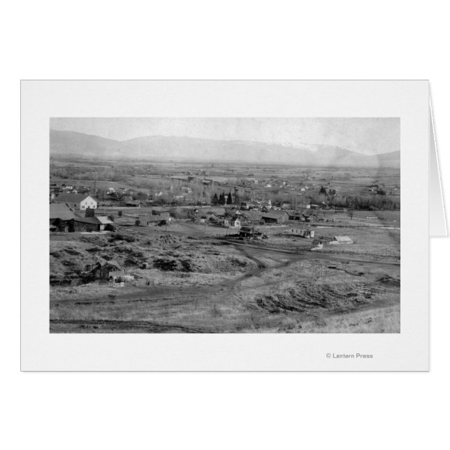 Prairie City, Oregon Birds Eye Uitzicht (Voorkant Horizontaal)