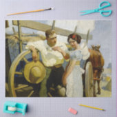 “Prairie Couple and Wagon” door NC Wyeth Tissuepapier (Craft)