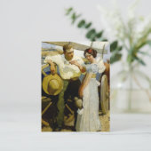 "Prairie Couple and Wagon" van NC Wyeth Briefkaart (Staand voorkant)