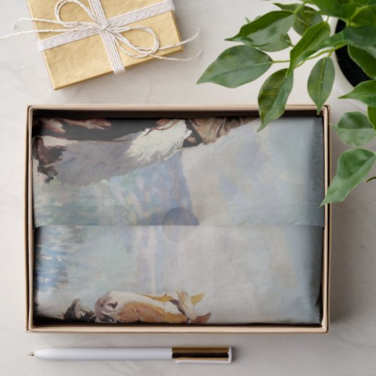 "Prairie Courtship" by W Herbert Dunton Tissuepapier (Geschenk)