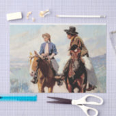 “Prairie Courtship” door W Herbert Dunton Tissuepapier (Craft)