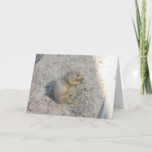 "Prairie Dog #2" Dankkaart Kaart (Voorkant)
