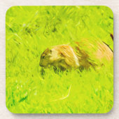 Prairie Dog Abstract Impressionisme Bier Onderzetter (Voorkant)