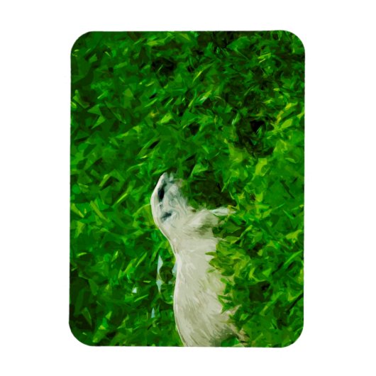 Prairie Dog Abstract Impressionisme Magneet (Verticaal)