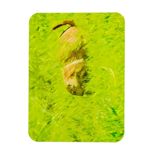 Prairie Dog Abstract Impressionisme Magneet (Verticaal)