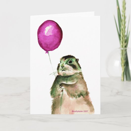 Prairie Dog Ballon Kaart (Voorkant)