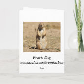 Prairie Dog Birthday Card Kaart (Achterkant)