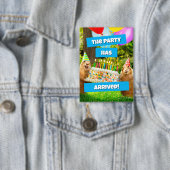 Prairie Dog Birthday Party Button (Insitu)