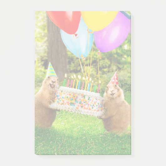 Prairie Dog Birthday Party Post-it® Notes (Voorkant)