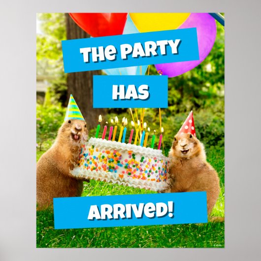 Prairie Dog Birthday Party Poster (Voorkant)