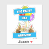 Prairie Dog Birthday Party Sticker (Vel)