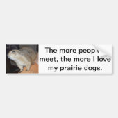 Prairie Dog Bumpersticker (Voorkant)