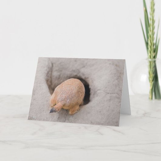 Prairie Dog Butt Kaart (Voorkant)