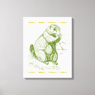 Prairie dog canvas afdruk