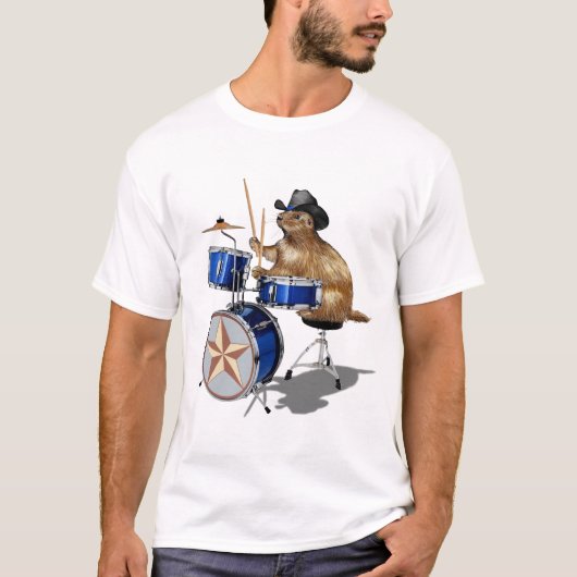 Prairie Dog Drummer T-shirt (Voorkant)