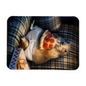 Prairie Dog Eating Pizza Magneet (Horizontaal)