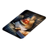 Prairie Dog Eating Pizza Magneet (Linkerzijde)