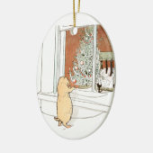 Prairie Dog en kerstboom Keramisch Ornament (Links)