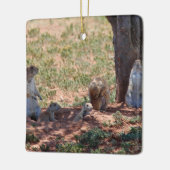 Prairie Dog Family Keramisch Ornament (Links)