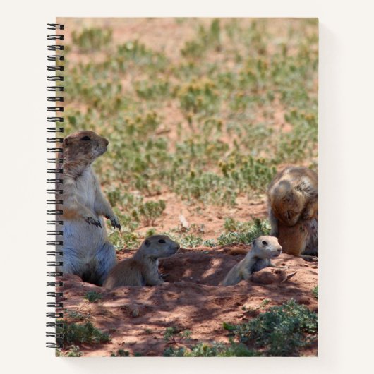 Prairie Dog Family Notitieboek (Voorkant)