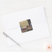 Prairie Dog Family Vierkante Sticker (Envelop)