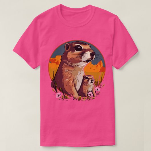 Prairie Dog Fathers Day T-shirt (Design voorkant)