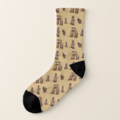 Prairie Dog Frenzy Socks (Gold) Sokken (Links - buitenkant)
