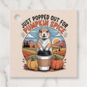 Prairie Dog Herfst Pompoen Spice Party Custom Bedankjes Labels (Voorkant)